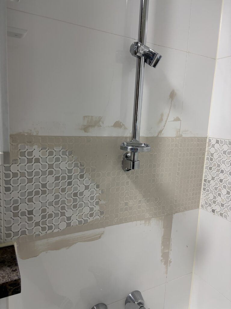 타일위 EZ FIX 작업사진.